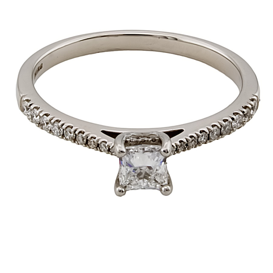 Platinum Diamond 0.56cts Ring size R